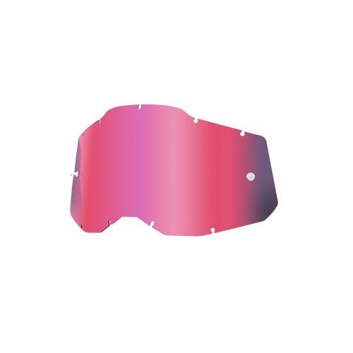 100% - RACECRAFT2 / ACCURI2 / STRATA2 REPLACEMENT SHEET MIRROR PINK LENS
