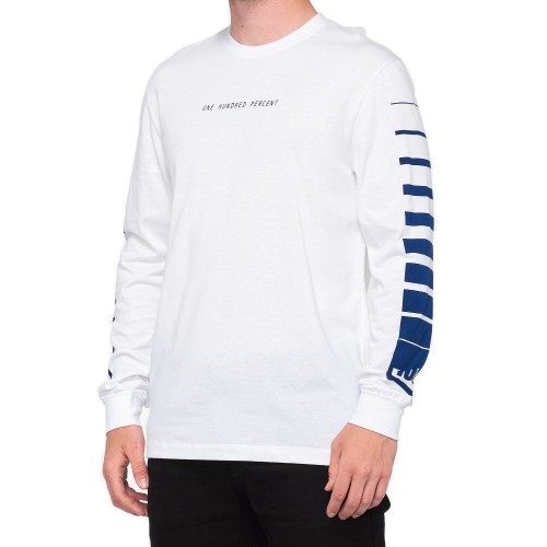 100% - SHIRT - BREAKAWAY LONG SLEEVE T-SHIRT WHITE