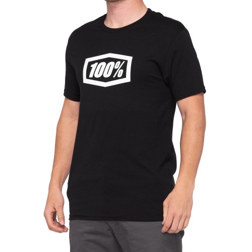 100% - SHIRT - ESSENTIAL T-SHIRT BLACK