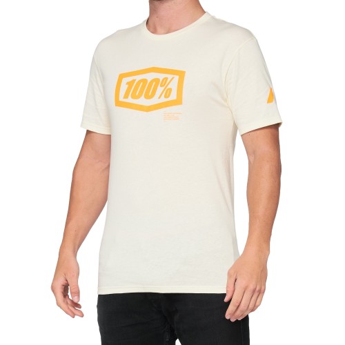 100% - SHIRT - ESSENTIAL T-SHIRT CHALK ORANGE