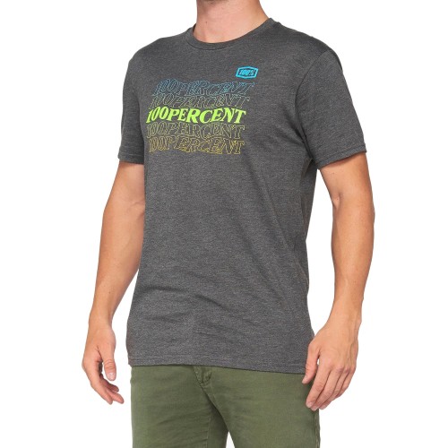 100% - SHIRT - SILVA T-SHIRT CHARCOAL HEATHER