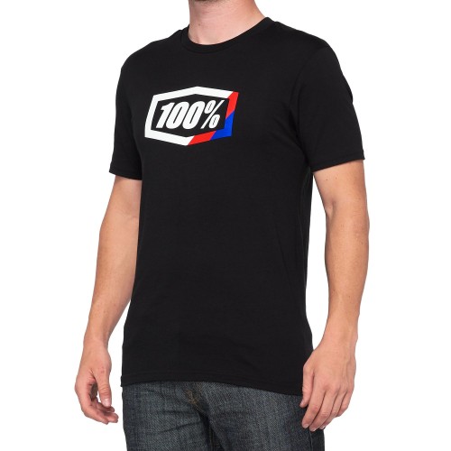 100% - SHIRT - STRIPES T-SHIRT BLACK