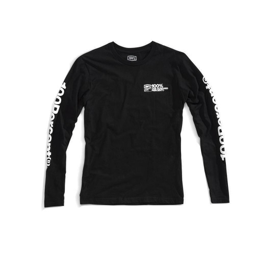 100% - SHIRT - TERMINAL LS TSHIRT BLACK