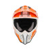 ACERBIS - AIRSTRIKE-C HELMET ORANGE WHITE