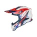 ACERBIS - AIRSTRIKE-X HELMET WHITE BLUE RED