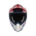 ACERBIS - AIRSTRIKE-X HELMET WHITE BLUE RED