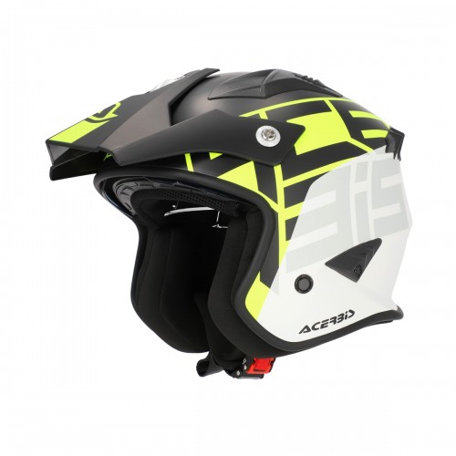 ACERBIS - JET ARIA SPORT HELMET BLACK FLUO