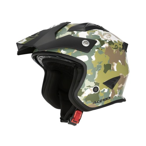 ACERBIS - JET ARIA SPORT HELMET GREEN BROWN