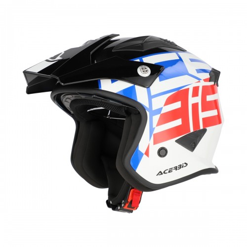 ACERBIS - JET ARIA SPORT HELMET WHITE BLUE RED