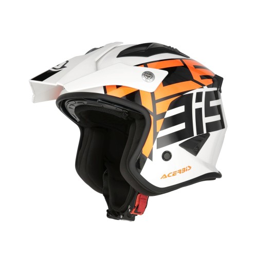 ACERBIS - JET ARIA SPORT HELMET WHITE ORANGE
