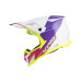 ACERBIS - T711 HELMET WHITE PURPLE