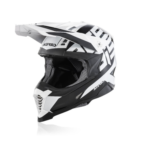 ACERBIS - X-RACER VTR HELMET - BLACK WHITE ACERBIS - X-RACER VTR HELMET - BLACK WHITE