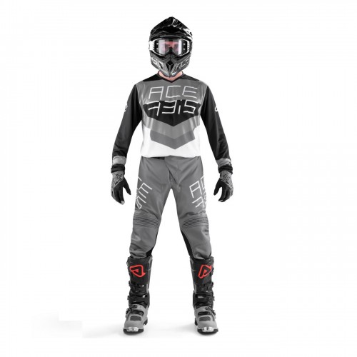 ACERBIS - MX TRACK JERSEY SET - DARK GREY PANT BLACK/GREY JERSEY