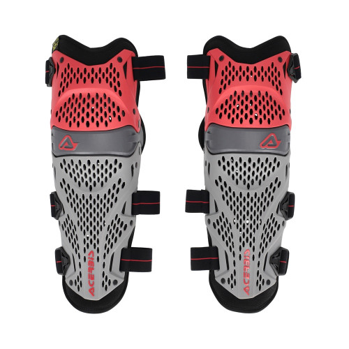 ACERBIS - KNEE GUARD IMPACT PRO RED GREY