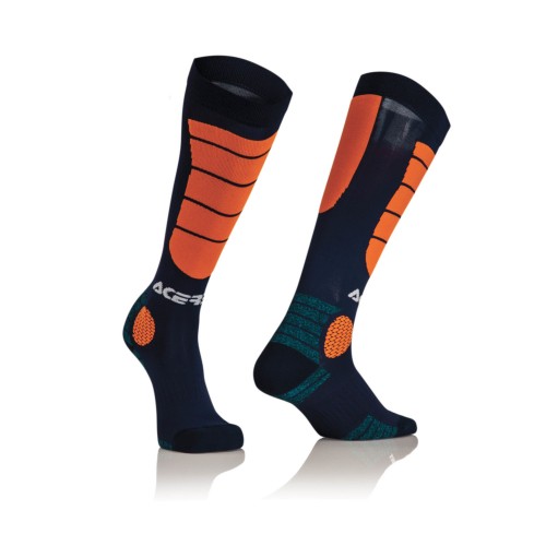 ACERBIS - MX IMPACT SOCK BLUE / ORANGE